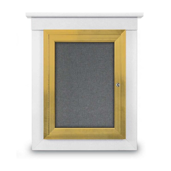 Sliding Glass Enclosed Letterboard, 72"x3, UV9007ACS-BRONZE-WHITE